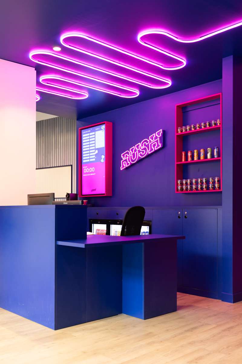 Accueil de l'espace de jeu Rush